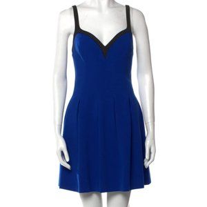Black Halo V-Neck Blue Mini Dress